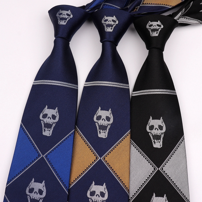 真丝刺绣奇妙冒险二次元盒装领带