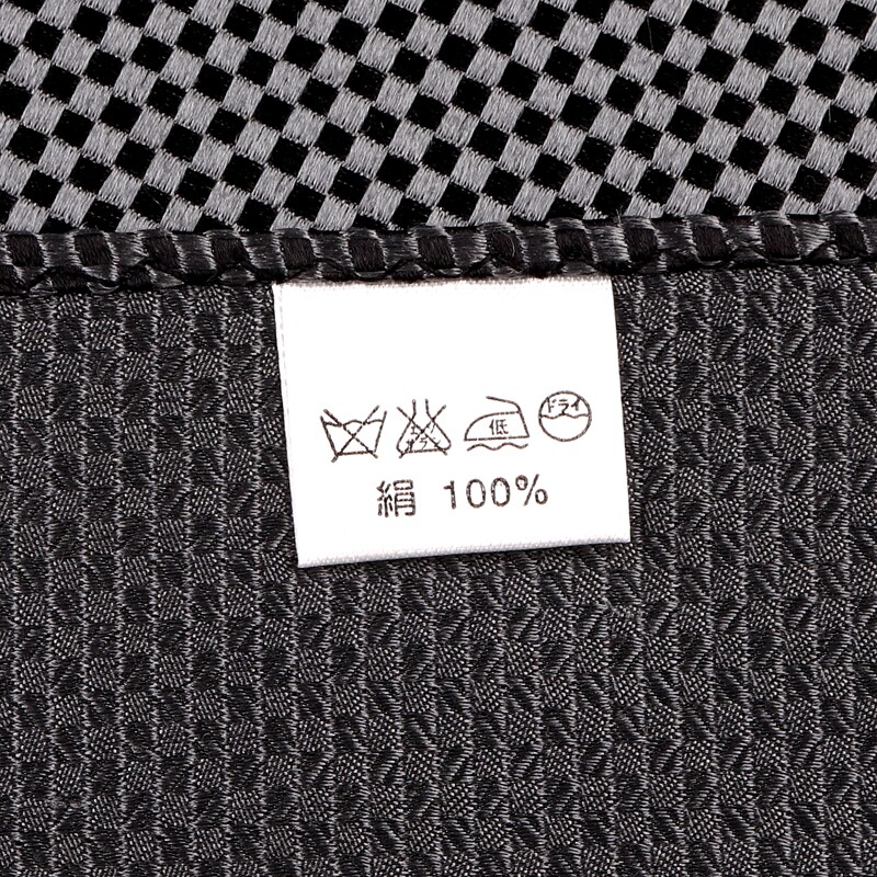 JAPANESE MONOCHROME WOVEN JACQUARD SILK POCKET TOWEL MENS FORMAL SUIT ACCESSORIES MULBERRY SILK SMALL SQUARE SCARF FINE PLAID CHEST SCARF