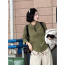 BUWANJUST 高品定制软糯亲肤暖暖羊毛拉链立领卫衣B2139 小绿