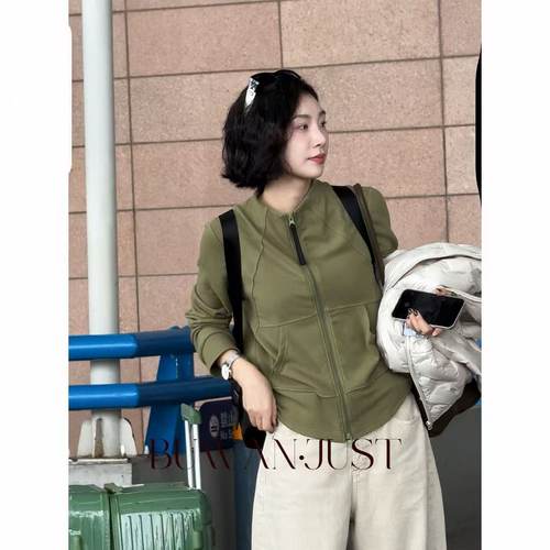 BUWANJUST【小绿】高品定制软糯亲肤暖暖羊毛拉链立领卫衣B2139