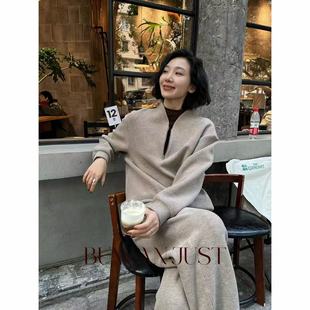 BUWANJUST高定加厚慕斯双面绒感软糯亲肤舒适随心穿卫衣套装 B2281