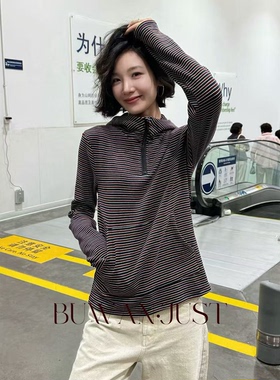 BUWANJUST【青春秘籍】高定舒适软糯亲肤双面绒连帽卫衣B2136