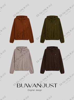 BUWANJUST【O了】高品定制双面绒感380g软糯亲肤连帽卫衣 B2359
