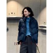 高定蓬松轻盈保暖90绒连帽羽绒服 BUWANJUST 普鲁士蓝 B2521