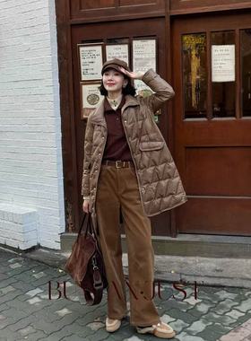 不晚BUWANJUST 高品定制小翻领定位充绒精致感羽绒服 N899