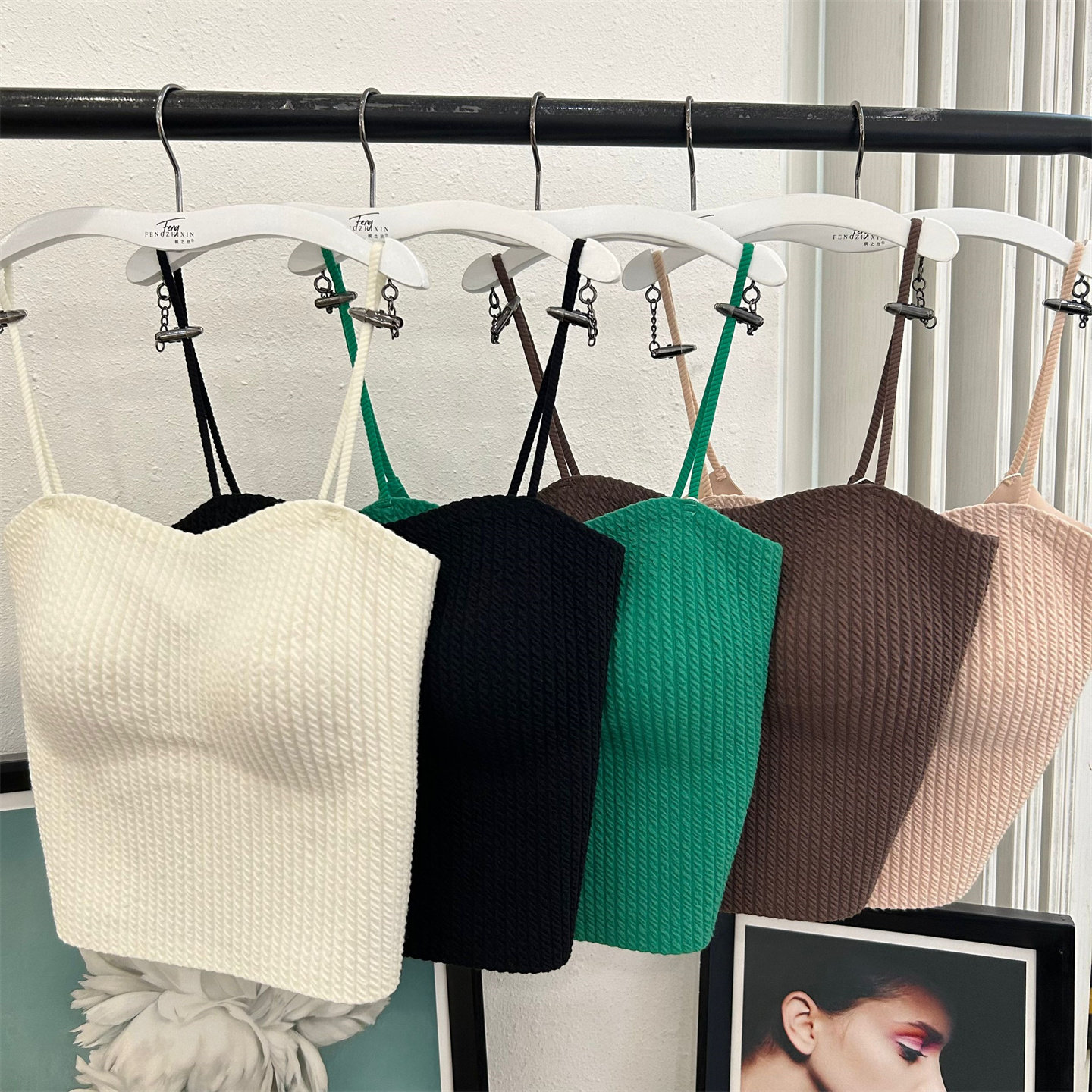 枫之欣072固定一体杯美背吊带背心裹胸内衣抹胸式短款聚拢露背,女士内衣/男士内衣/家居服,吊带/背心/T恤/打底/肌底衣,淘宝优惠券,粉丝福利购,淘宝优惠卷