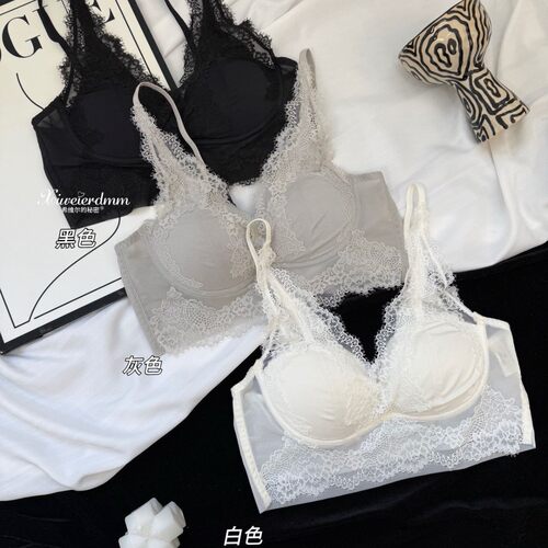 希维尔秘密蕾丝V领美背裹胸