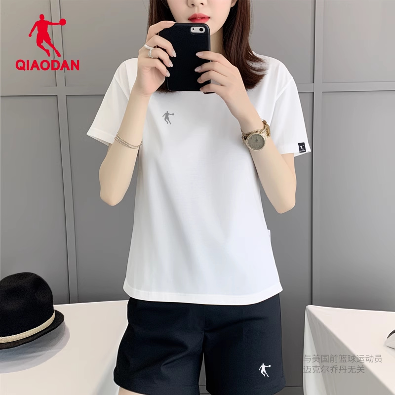中国乔丹运动套装女2024夏季透气短袖短裤薄款跑步五分裤两件套女