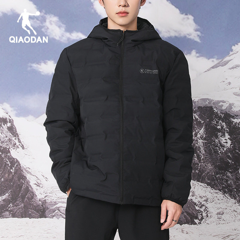 乔丹羽绒服男冬季运动风休闲防泼水户外连帽短款保暖宽松上衣外套,运动服/休闲服装,运动羽绒服,淘宝优惠券,粉丝福利购,淘宝优惠卷