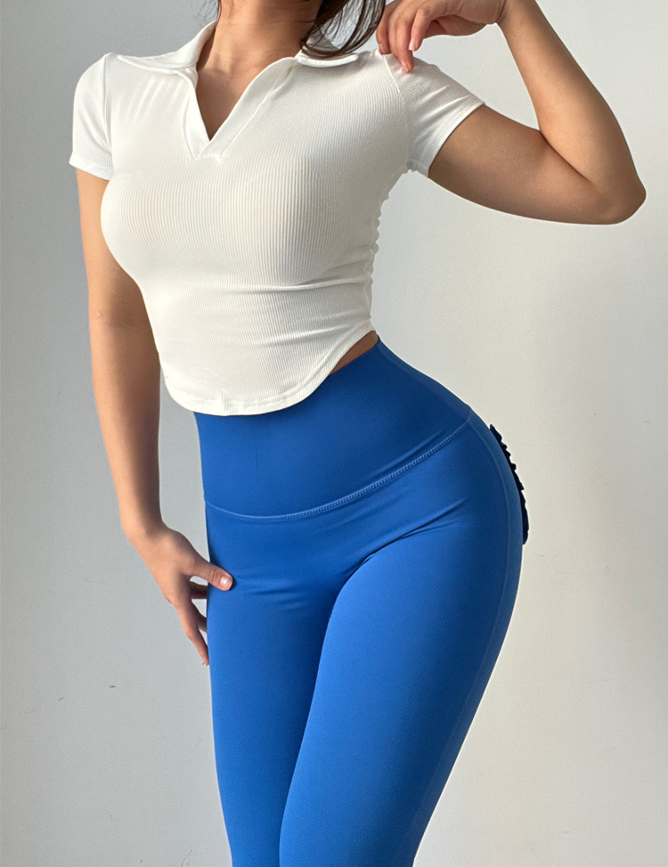 polo運動上衣春夏顯瘦緊身瑜伽服