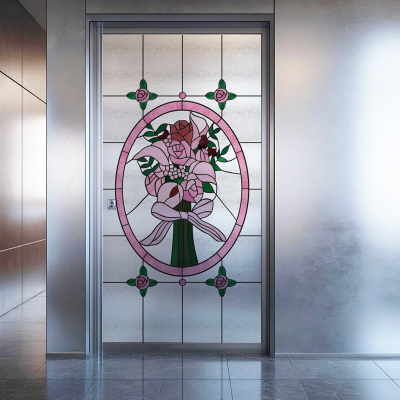 欧式玫瑰花郁金香彩色玻璃贴膜 阳台窗户卫生间磨砂婚庆防水贴纸,家居饰品,玻璃膜/贴,淘宝优惠券,粉丝福利购,淘宝优惠卷