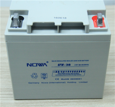 诺华蓄电池12V38AH 6-FM-38 太阳能 光伏发电 铅酸免维护 UPS专用