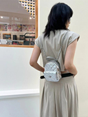 卡肉cowry 小香风精致贵气菱格mini链条双肩包可爱迷你小背包女包