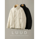 LUUD 冬季 白鸭绒保暖御寒面包服外套男解构分层绗缝金属标羽绒服