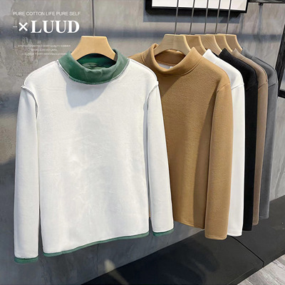 冬天长袖打底衫男士潮