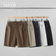 夏季 透气凉爽休闲短裤 复古百搭男士 修身 直播专属 裤 中裤 直筒西装