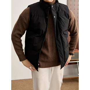 保暖坎肩无袖 LUUD 潮流百搭立领夹克马甲男士 新款 棉衣外套潮 冬季