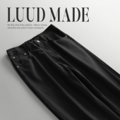 100纯棉复古牛仔裤 男士 秋冬宽松直筒阔腿裤 LUUD 日系做旧棉质长裤