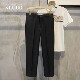 2025夏季 免烫小西裤 黑色休闲九9分裤 LUUD 韩版 修身 男帅气百搭裤 子