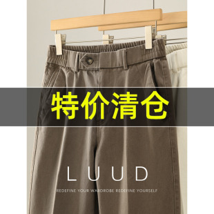 男秋冬100%纯棉休闲长裤 特价 立体裁剪斜纹肌理异门襟洗水牛仔裤