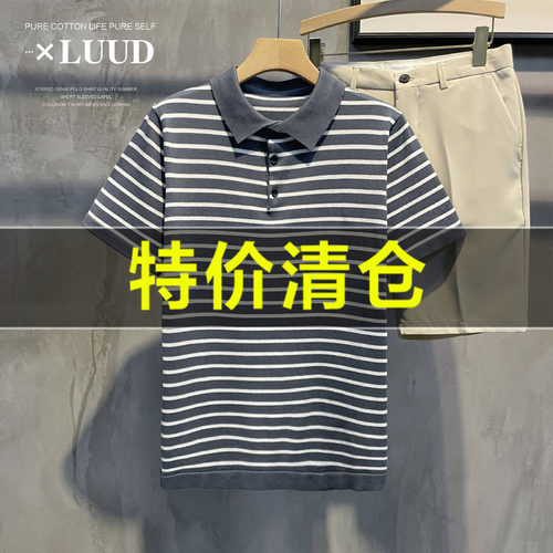 复古潮流黑白短袖休闲夏季polo