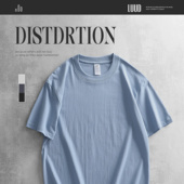 夏季 新品 纯棉亲肤百搭休闲T恤重磅230G微落肩男士 LUUD 短袖 上衣