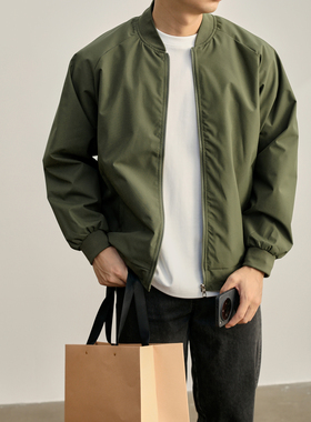 LUUD 美式潮牌户外防风夹克春秋免烫易打理插肩袖棒球服外套男