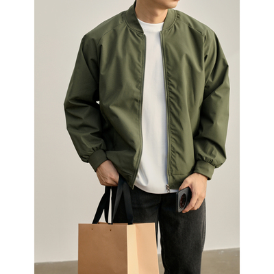 LUUD 美式潮牌户外防风夹克春秋免烫易打理插肩袖棒球服外套男