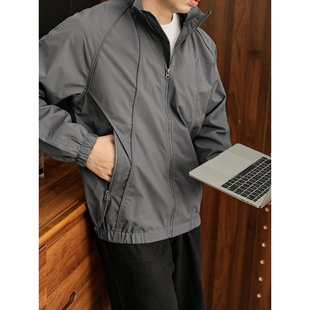 LUUD 夹克外套 山系户外多功能冲锋衣男分割结构线设计雪尼尔工装