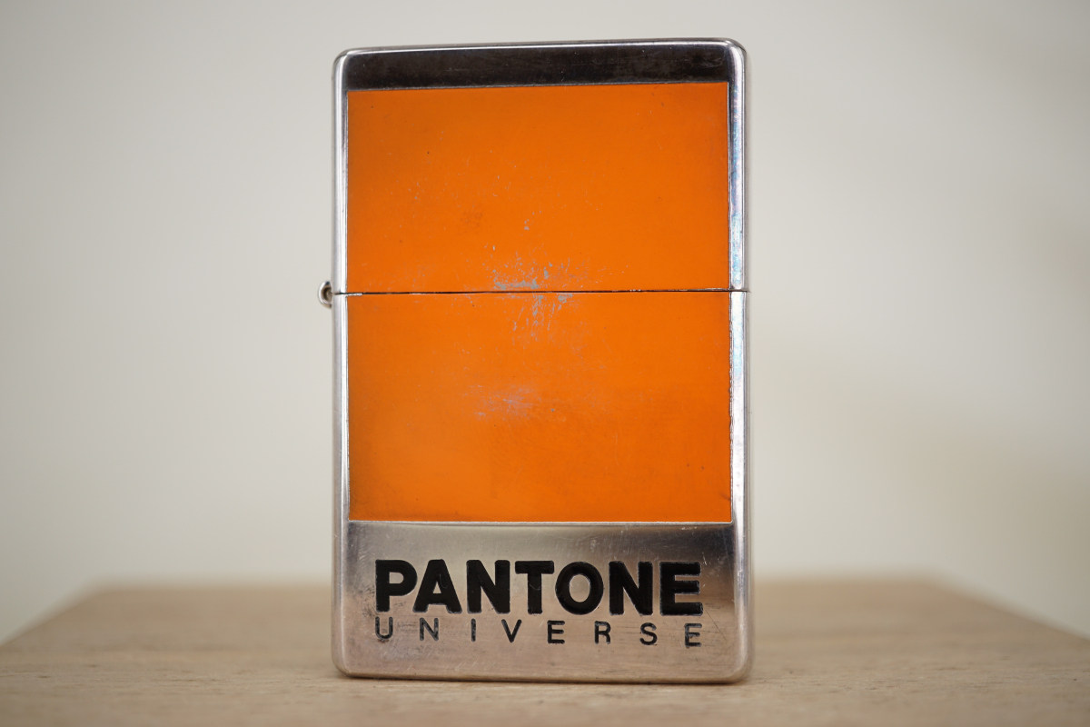 原装正版 2008年D全新顶底双刻镀银蚀刻彩印彩通公司广告机 ZIPPO