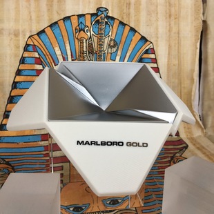 原装 全新万宝路marlboro金标个性创意四维空间烟灰缸 经典周边