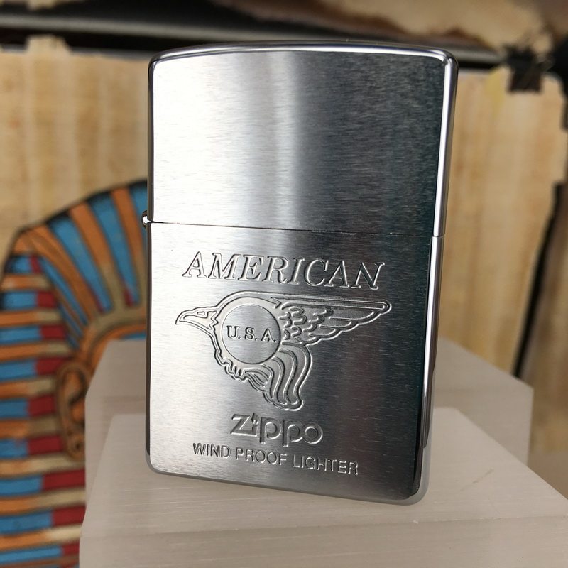 原装1998年G全新蚀刻犀利飞鹰迷你钥匙扣怀表套装礼盒打火机ZIPPO