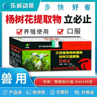 兽用杨树花提取物白头翁口服液小仔猪牛羊饲料原料立必止中药