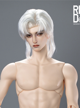 Ringdoll戒之人形 75叔体假发长尾珍珠白短造型发 日常原创BJD娃