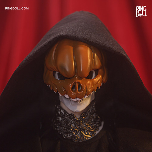 Ringdoll戒之人形 南瓜头骷髅 万圣节可拆造型配件 适配75bjd娃娃