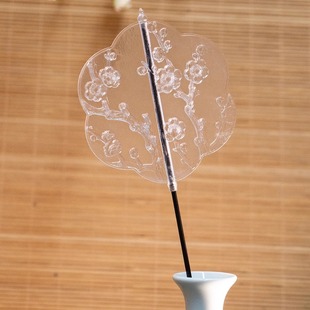 Ringdoll戒之人形 75透明扇子 梅兰竹菊瀚 BJD娃娃叔体配件