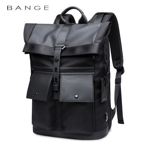 班歌背包男士感商务双肩包旅行大容量背包学生书包backpack