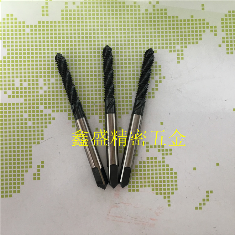 日本YAMAWA黑色不锈钢航天航空螺旋丝锥MJ3MJ4-5-6-8-10-12丝攻