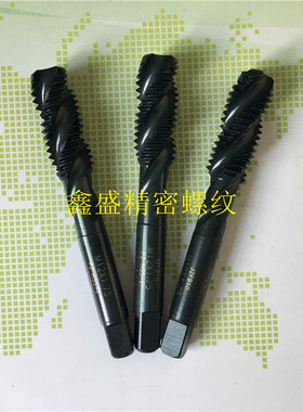 日本YAMWA黑色螺旋丝锥M10M12X1.75X1.5X1.25X1X0.75不锈钢SU丝攻