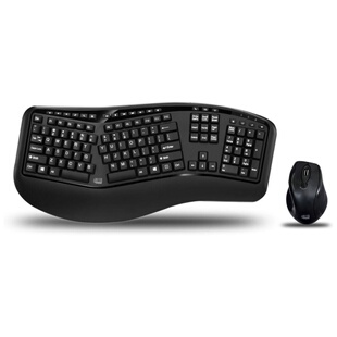 无线键鼠套 黑色 Adesso 1500GB 分键设计 可调DPI 办公 WKB 静音