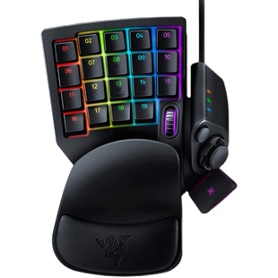 新款 32键 可编程 RAZER Pro有线游戏键盘 黑色 RGB 雷蛇Tartarus