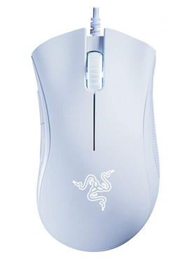 RAZER/雷蛇 蝰蛇DeathAdder Essential有线游戏鼠标 电竞吃鸡白色