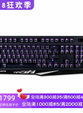 Mad Catz/美加狮 S.T.R.I.K.E.4有线机械键盘 电竞 RGB 防重影 黑