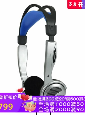 Koss/高斯 KTXPRO1 Titanium 有线耳机 线控 带麦 立体声 黑蓝色