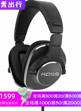 KOSS/高斯 Pro4S有线监听耳机 头戴式 舒适 录音室耳麦 音乐 黑色