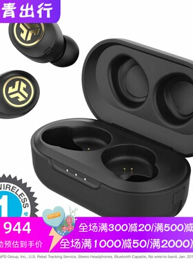 JLab JBuds Air Icon 真无线蓝牙耳机 防汗 立体声 带麦克风 黑色