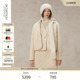 羊毛山羊绒混纺宽松落肩设计棉服 新品 EXCEPTION例外女装 2025冬季