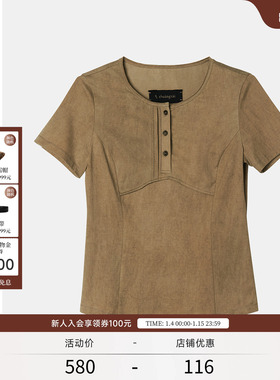 【zt zhuangtai狀態】EXCEPTION例外女装2025新品夏季短袖修身T恤