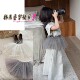 女宝宝新款 女童韩版 洋气半身裙春夏韩版 百搭气质蓬蓬纱裙叠穿屁帘