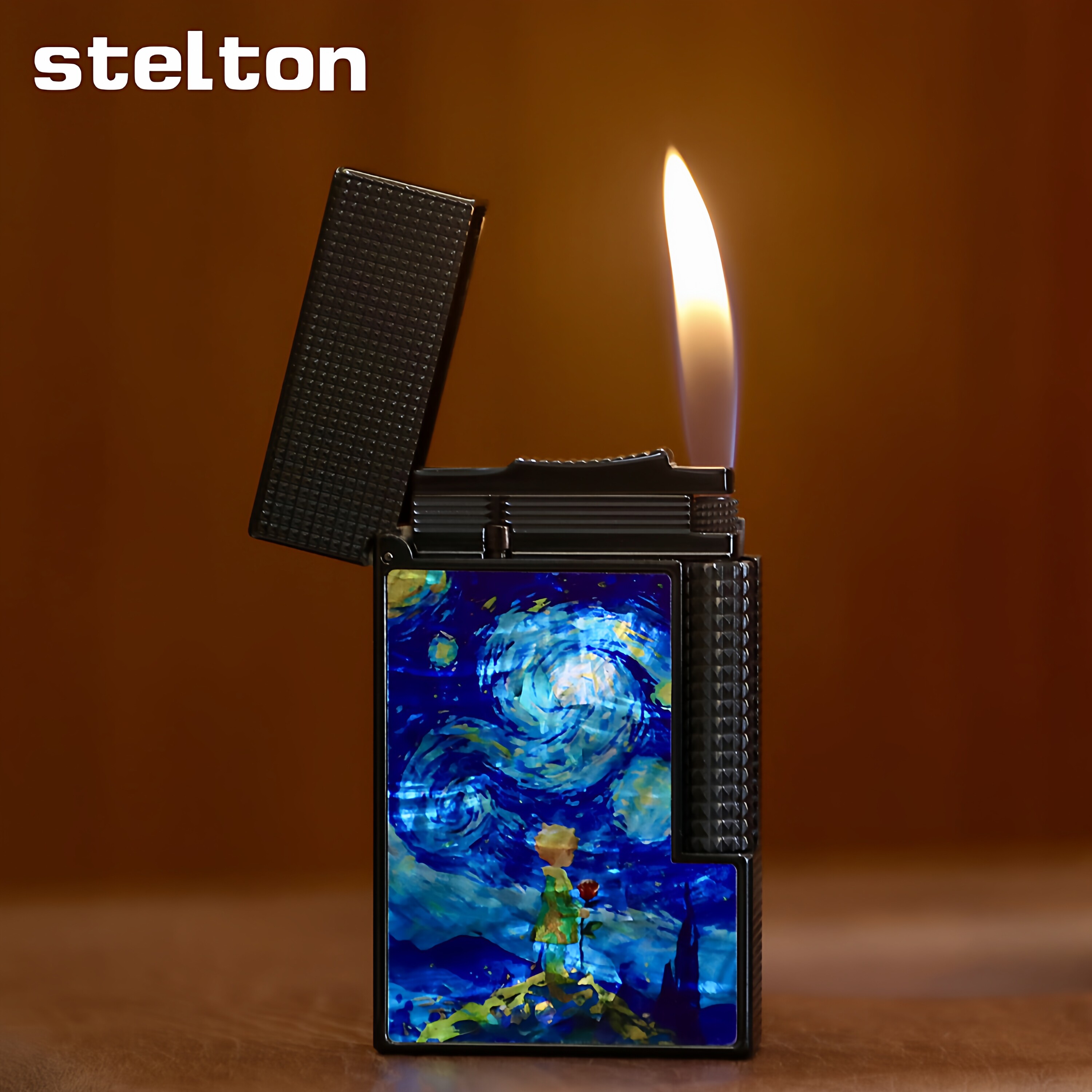 Stelton斯特腾朗声打火机充气侧滑轮贝壳星空小王子高端个性礼品